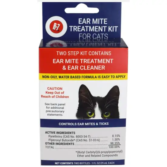 Miracle Care Ear Mite Ear Mite Treatment Kit and Ear Cleaner for Cats Photo 1