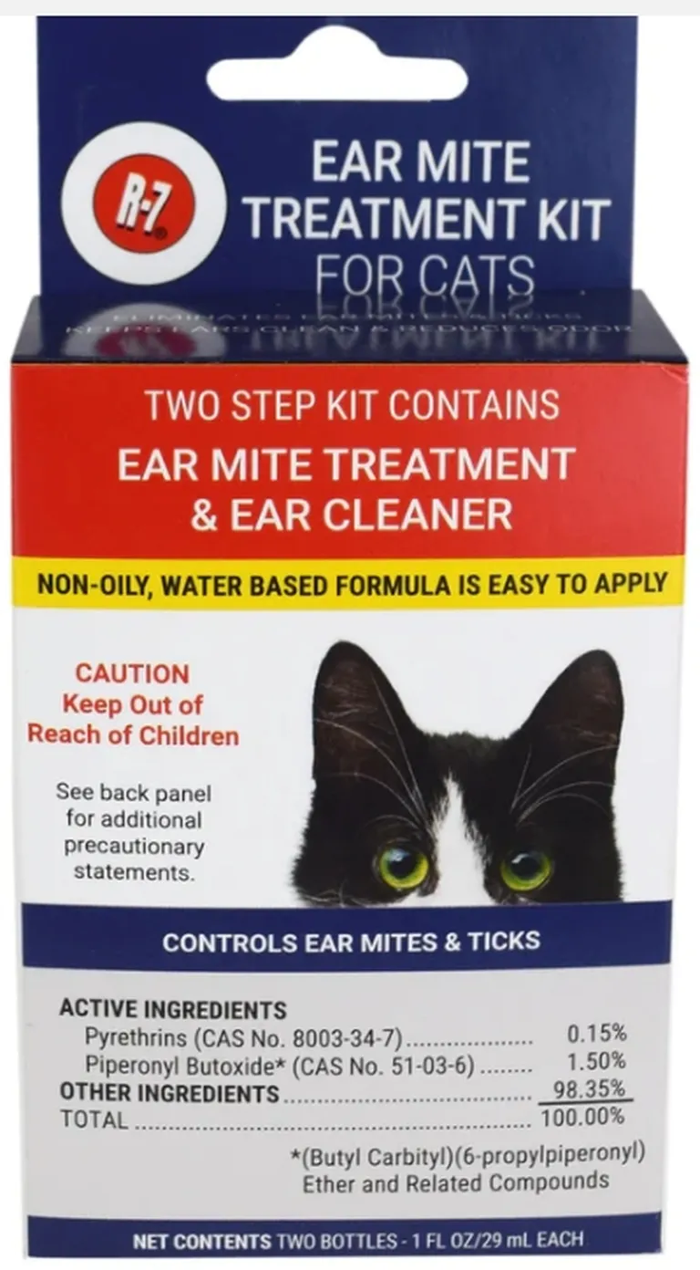 Miracle Care Ear Mite Ear Mite Treatment Kit and Ear Cleaner for Cats Photo 1