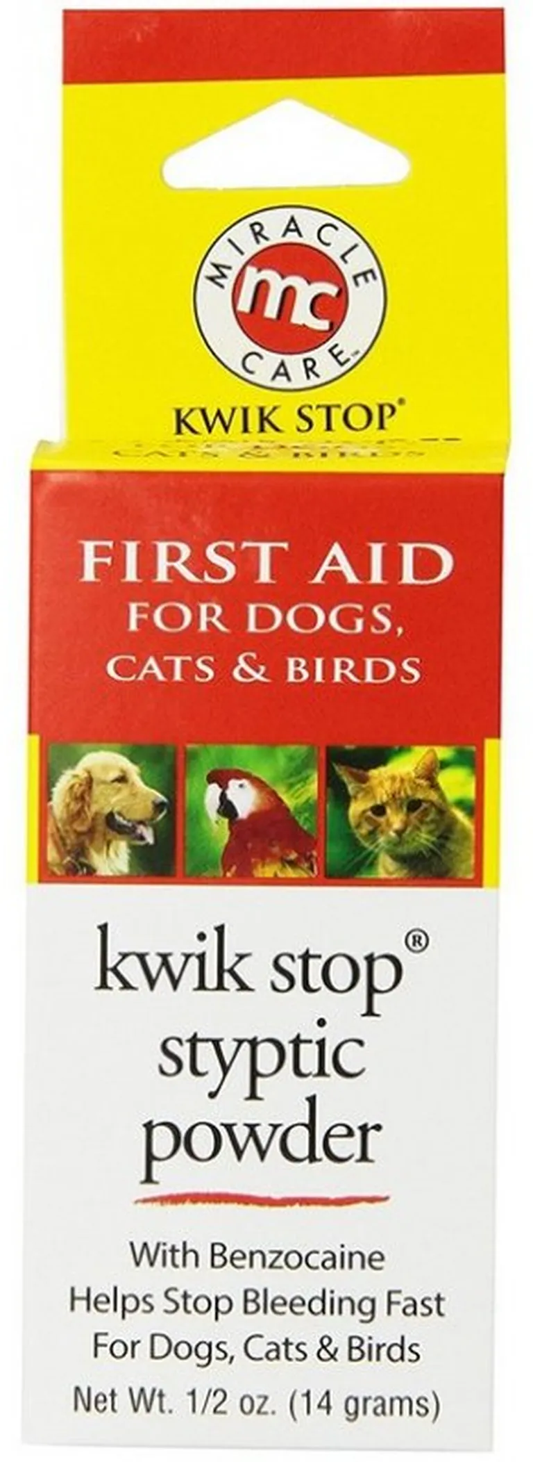 Miracle Care Kwik Stop Styptic Powder for Dogs, Cats and Birds Photo 1