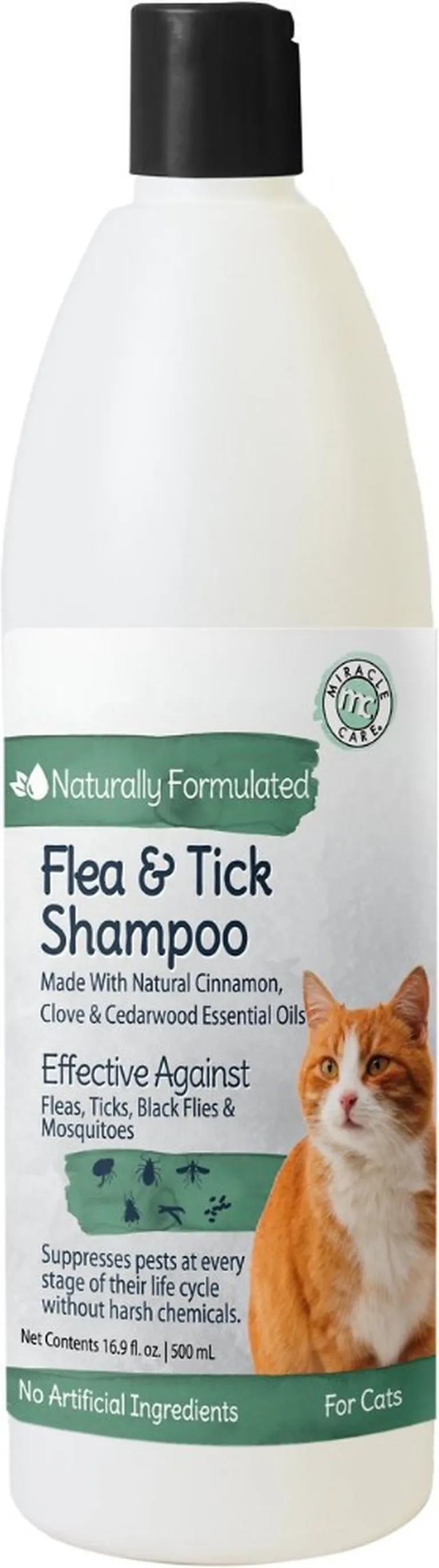 Miracle Care Natural Flea and Tick Shampoo For Cats Photo 1