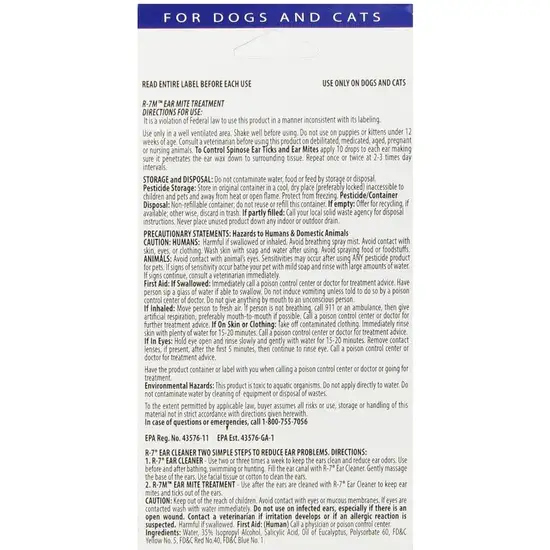 Miracle Care Pet Ear Mite Treatment Kit and Ear Cleaner for Dogs Photo 2