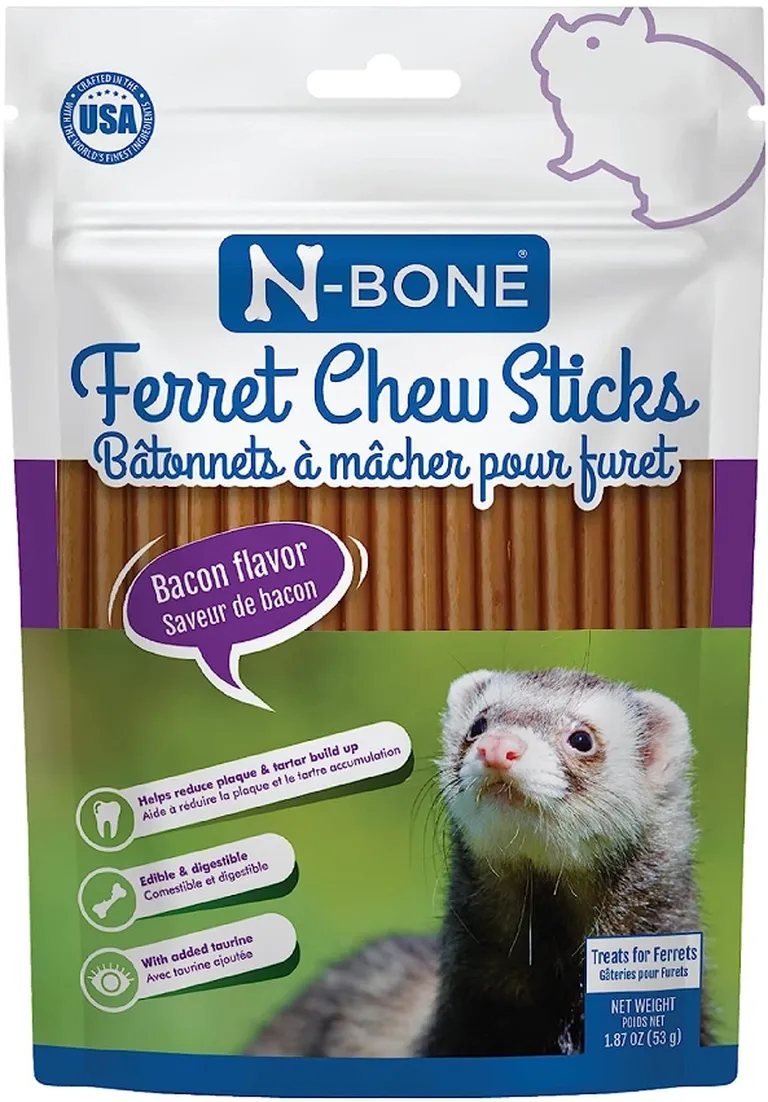 N-Bone Ferret Chew Sticks Bacon Flavor Photo 1