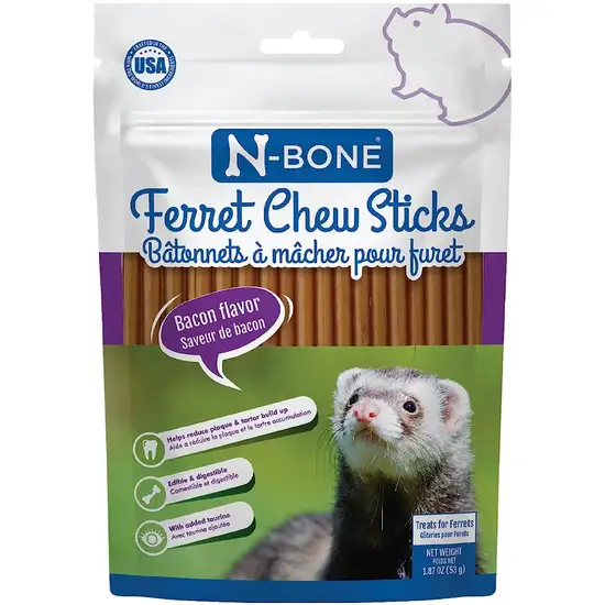 N-Bone Ferret Chew Sticks Bacon Flavor Photo 1