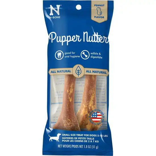 N-Bone Pupper Nutter Chew Peanut Butter Small Photo 1