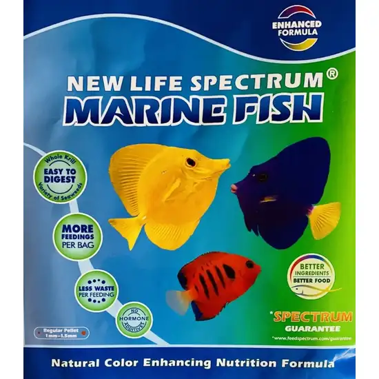 New Life Spectrum Marine Fish Food Regular Sinking Pellets Photo 4