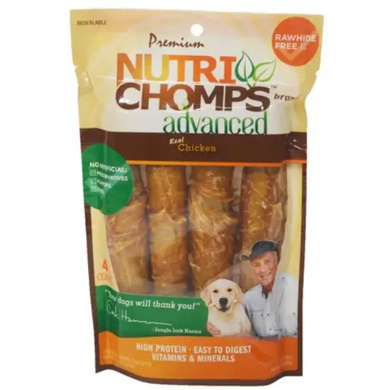 Nutri Chomps Advanced Twists Dog Treat Chicken Flavor Photo 1