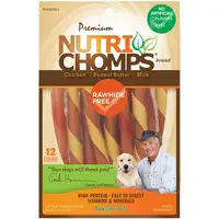 Photo of Nutri Chomps Mini Twist Dog Treat Peanut Assorted Flavors