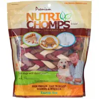 Photo of Nutri Chomps Premium Mixed Flavor Braids Dog Chews 6 Inch