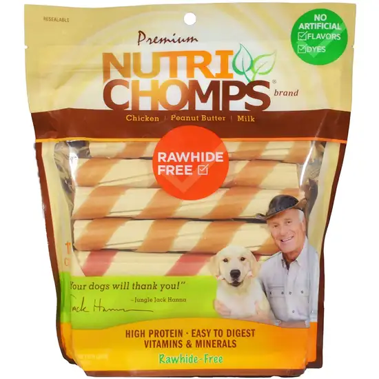Nutri Chomps Wrapped Twist Dog Treat Assorted Flavors Photo 1