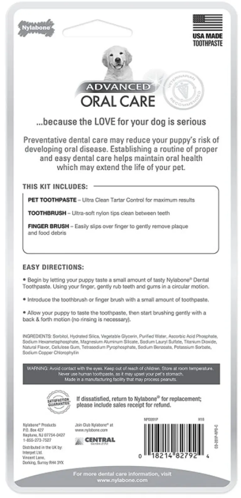 Nylabone Advanced Oral Care Puppy Dental Kit Photo 2