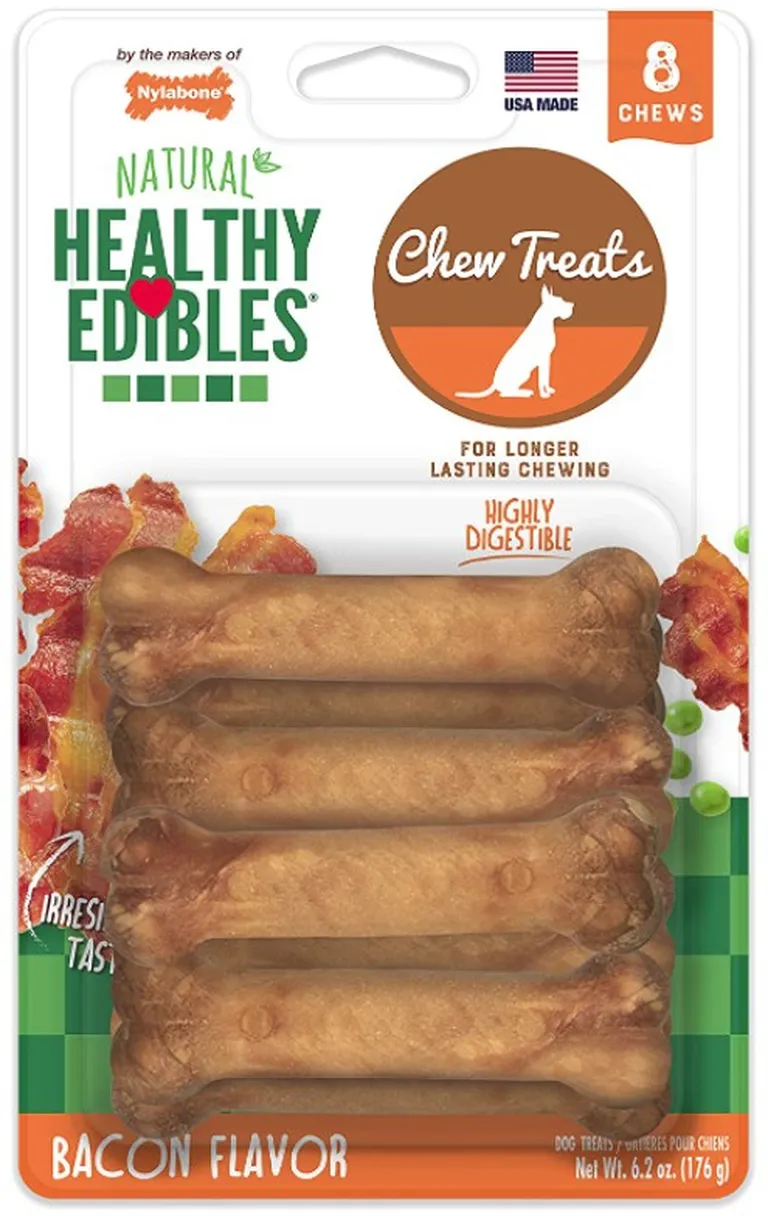 Nylabone Healthy Edibles Chews Bacon Petite Photo 5