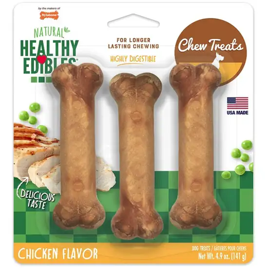 Nylabone Healthy Edibles Chews Chicken Regular Photo 1