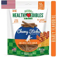 Photo of Nylabone Healthy Edibles Natural Chewy Sticks Bacon and Cheese Flavor