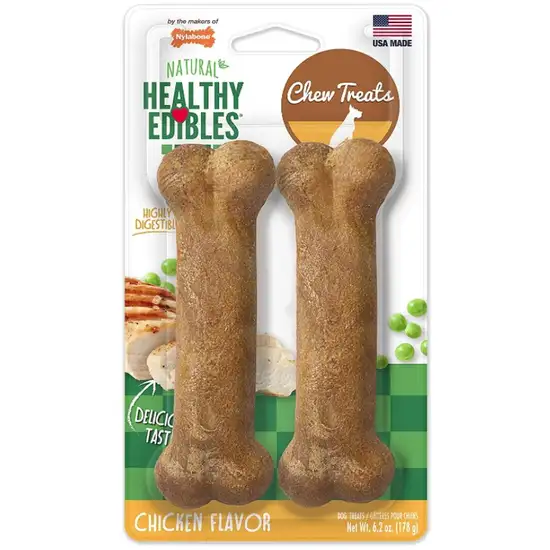 Nylabone Healthy Edibles Wholesome Dog Chews - Chicken Flavor Photo 1
