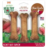 Photo of Nylabone Healthy Edibles Wholesome Dog Chews - Roast Beef Flavor