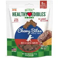 Photo of Nylabone Natural Healthy Edibles Beef & Cheese Chewy Bites Dog Treats