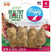 Photo of Nylabone Natural Healthy Edibles Puppy Chew Treats - Lamb & Apple Flavor