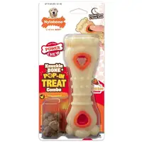 Photo of Nylabone Power Chew Knuckle Bone and Pop-In Treat Toy Combo Chicken Flavor Giant