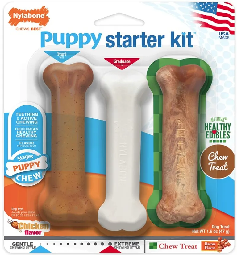 Nylabone Puppy Chew Starter Kit Photo 1