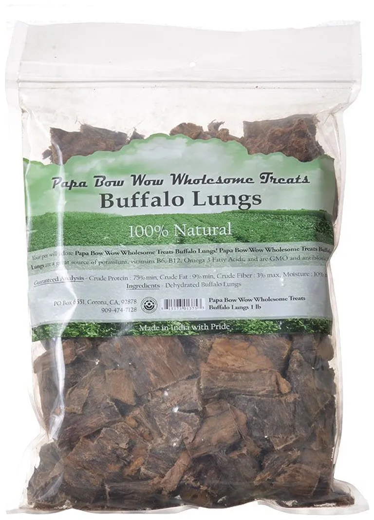 Papa Bow Wow Buffalo Lungs Dog Treats Photo 2