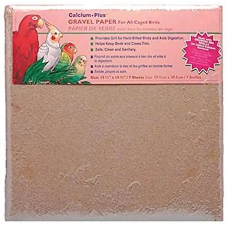 Penn Plax Calcium Plus Gravel Paper for Caged Birds Photo 2