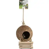 Photo of Penn Plax Coconut Coco-Hide with Ladder