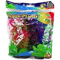 Photo of Penn Plax Colorful Aquarium Plastic Plant Pack 8
