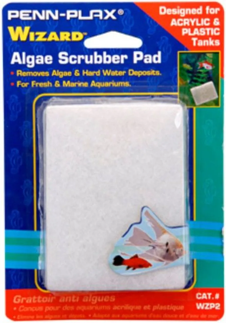Penn Plax Wizard Algae Scrubber Pad for Acrylic or Plastic Aquariums Photo 2
