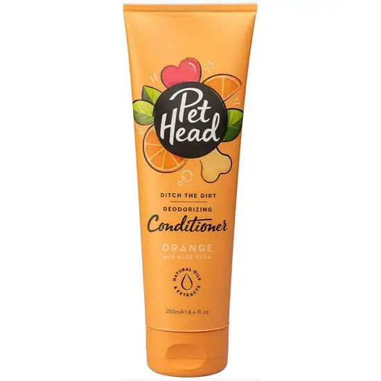 Pet Head Ditch the Dirt Deodorizing Conditioner for Dogs Orange with Aloe Vera Photo 1