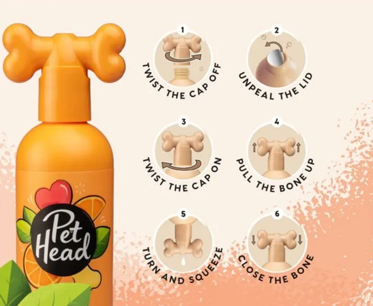 Pet Head Ditch the Dirt Deodorizing Shampoo for Dogs Orange with Aloe Vera Photo 3