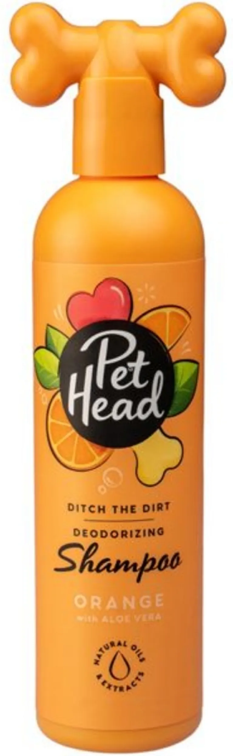Pet Head Ditch the Dirt Deodorizing Shampoo for Dogs Orange with Aloe Vera Photo 1