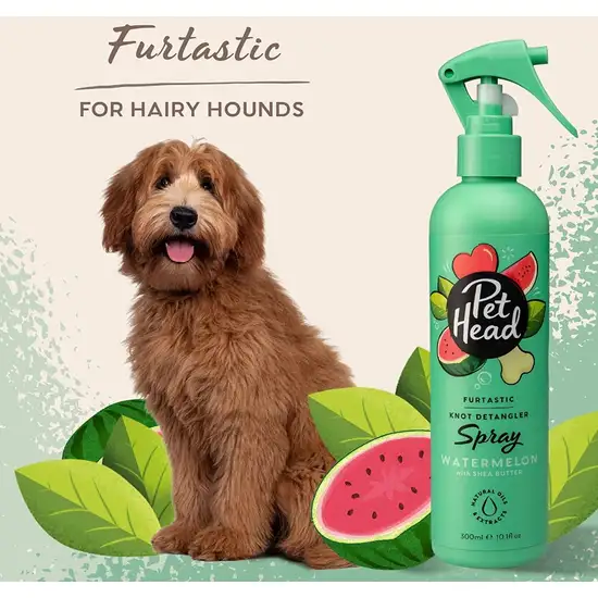Pet Head Furtastic Knot Detangler Spray for Dogs Watermelon with Shea Butter Photo 3