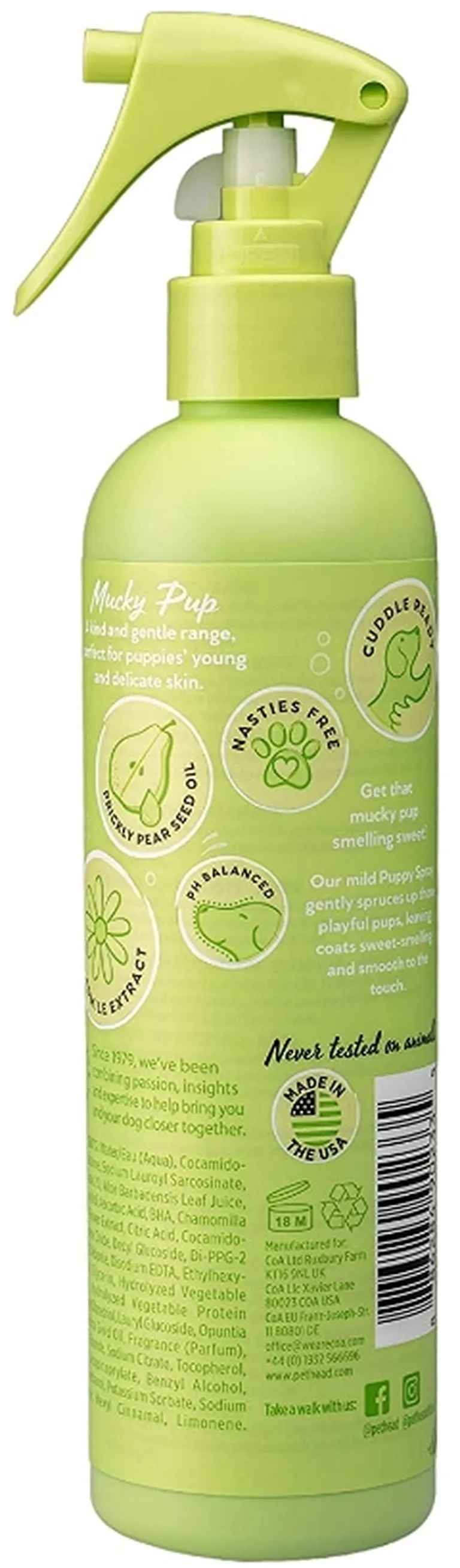 Pet Head Mucky Pup Puppy Spray Pear with Chamomile Photo 2