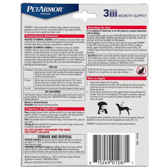 PetArmor Flea and Tick Treatment for Large Dogs (45-88 Pounds) Photo 2