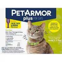 Photo of PetArmor Plus Flea and Tick Treatment for Cats (Over 1.5 Pounds)