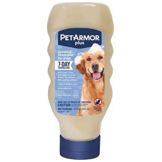 PetArmor Plus Oatmeal Shampoo for Dogs 7-Day Protection Photo 1