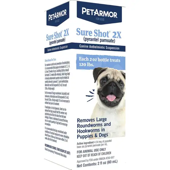 PetArmor Sure Shot 2X Liquid De-Wormer for Puppies and Dogs up to 120 Pounds Photo 3