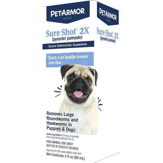 PetArmor Sure Shot 2X Liquid De-Wormer for Puppies and Dogs up to 120 Pounds Photo 4