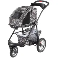 Photo of Petique 5-in-1 Pet Stroller Travel System Army Camo