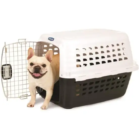 Petmate Compass Kennel Metallic White and Black Photo 5