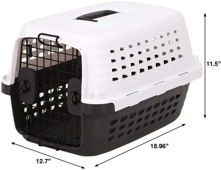 Petmate Compass Kennel Metallic White and Black Photo 2