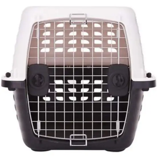 Petmate Compass Kennel Metallic White and Black Photo 3