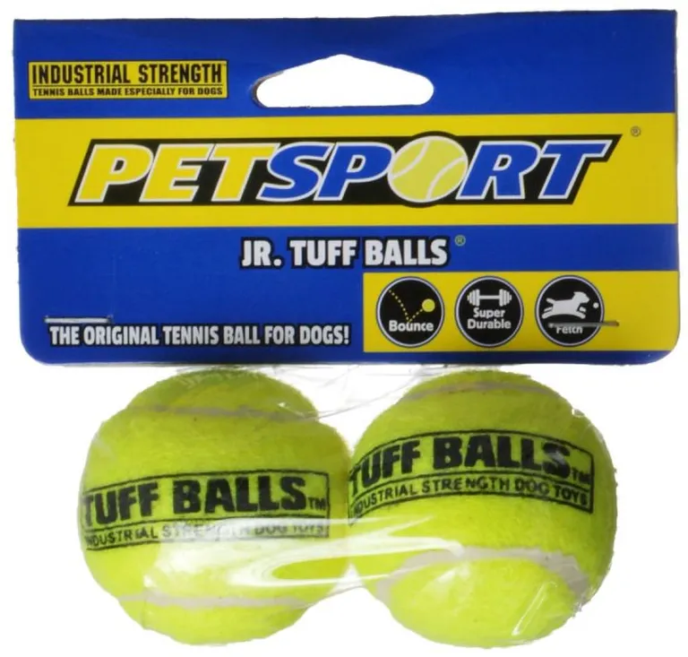 Petsport Jr. Tuff Balls Super Durable Tennis Balls for Dogs Photo 1