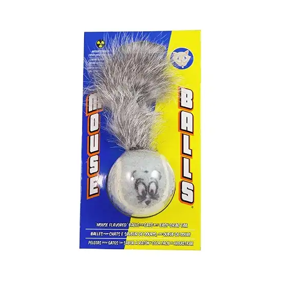 Petsport Mouse Ball with Tail Cat Toy Photo 1