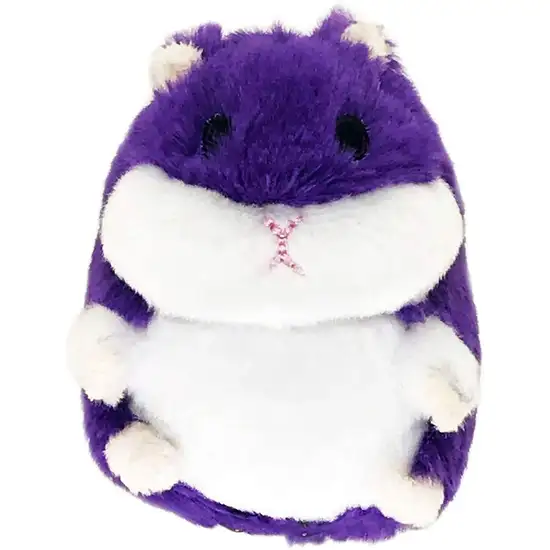 Petsport Tiny Tots Fat Hamster Plush Dog Toy Purple Photo 1