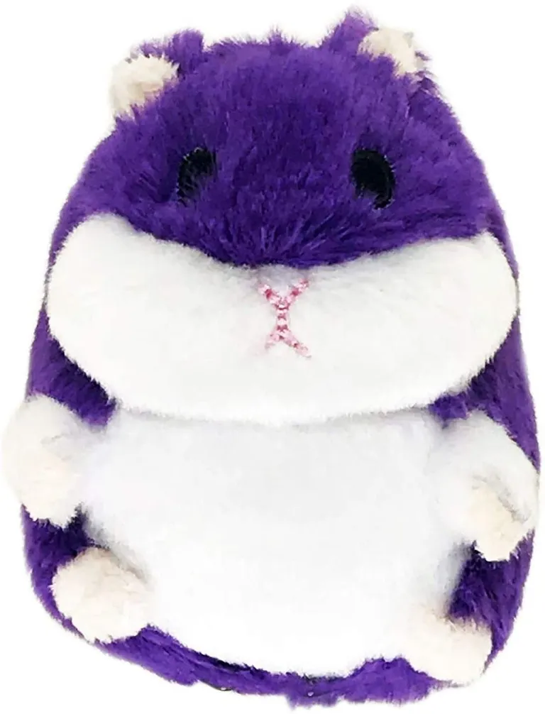 Petsport Tiny Tots Fat Hamster Plush Dog Toy Purple Photo 2