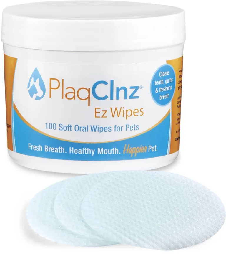 PlaqClnz EZ Oral Health Wipes for Dogs Photo 2