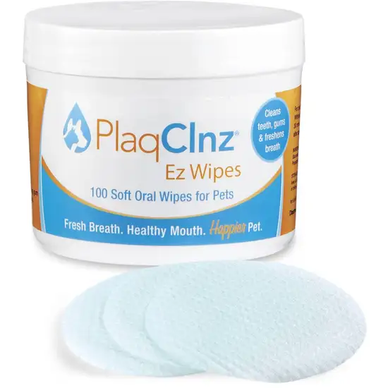 PlaqClnz EZ Oral Health Wipes for Dogs Photo 1