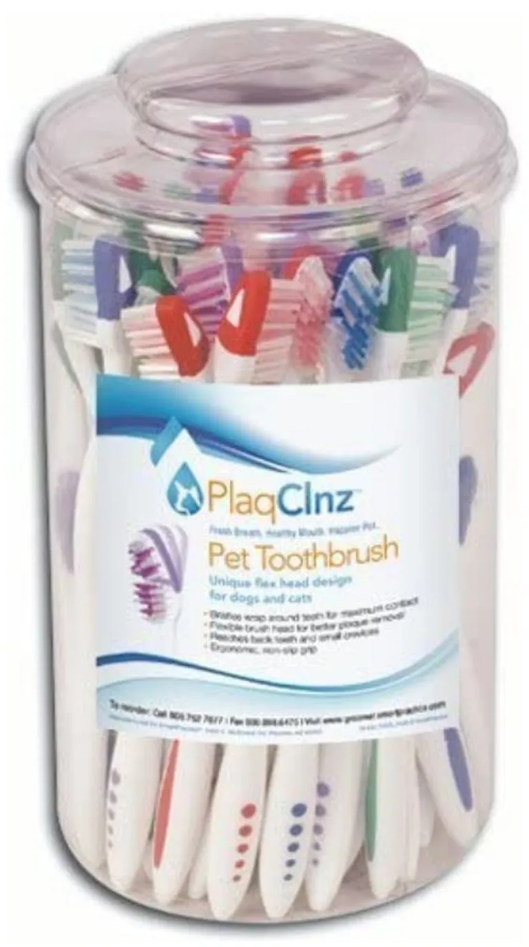 PlaqClnz Pet Toothbrushes for Dogs and Cats Photo 1