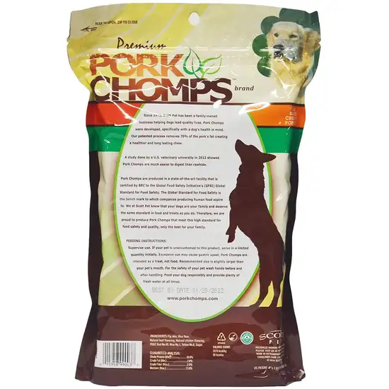 Pork Chomps Munchy Sticks Dog Treat Assorted Flavors Photo 2